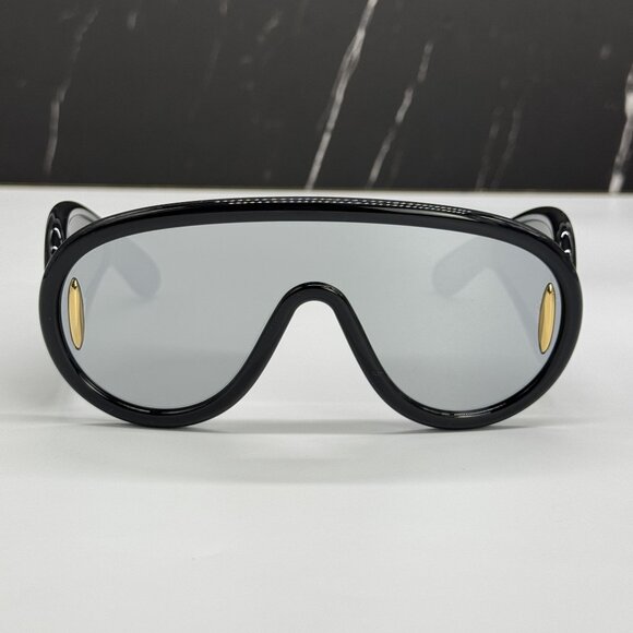 NEW LOEWE LW40108I 01C, UNISEX BLACK SILVER LOEWE SUNGLASSES main image 6